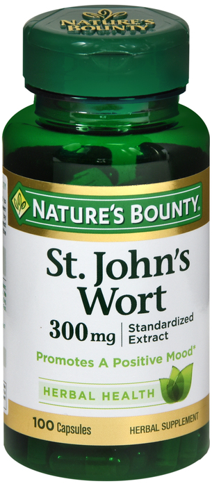 Case of 12-St Johns Wort Capsule 100 Count Natures Bounty