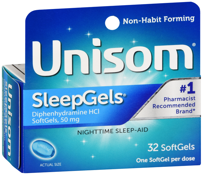Unisom SleepGels Diphenhydramine HCI SoftGels 32ct By  By Chattem Drug & Chem Co USA 