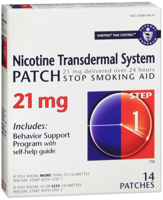 Case of 12-Habitrol Nicotine Trans Patch 21mg 14Ct