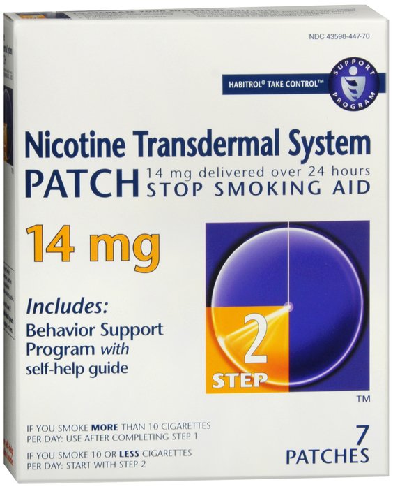 Case of 12-Habitrol Nicotin Trns Pat 14mg Step2 7Ct