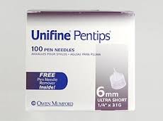Unifine Pentip Ultra Short 6mm 31G 100C X1/4 100 By Owen Mumford 