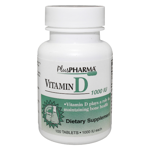 Vitamin D 1000 Unit Tab 100 By Plus Pharma(Gemini) Vit D3