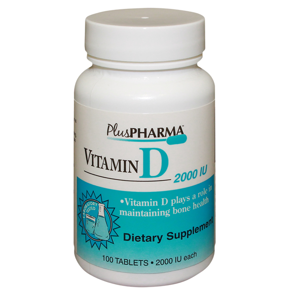 Vitamin D 2000 Unit Tab 100 By Plus Pharma(Gemini)