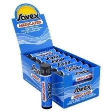 Savex Lip Balm medicated 24X0.15 Oz By Savex/Kenwick Lab