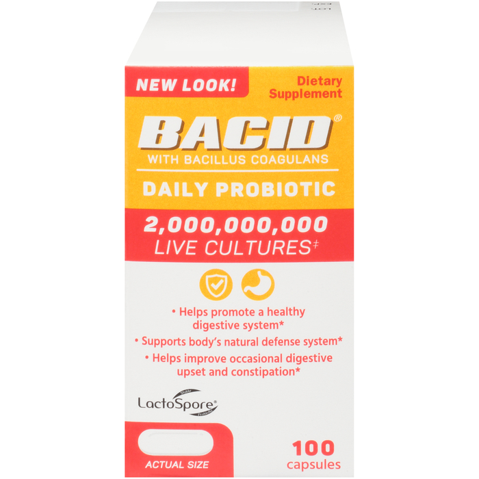 Bacid Daily Probiotic Capsules 100 By Medtech 