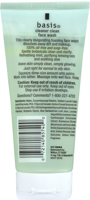 Basis Cleanser Face Wash Liquid 6 Oz