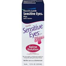 Case of 12-Bausch & Lomb Sensitive Eyes Plus Saline Solution - 12 