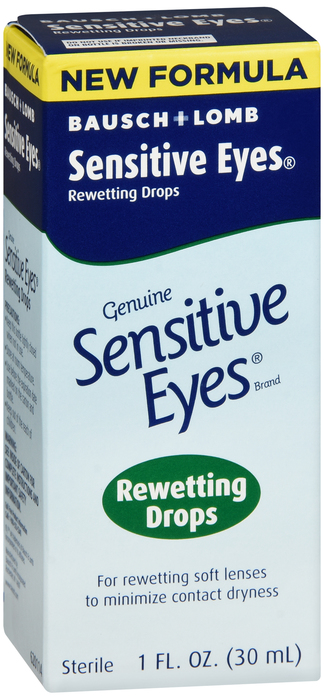 Case of 12-Bausch & Lomb Sensitive Eyes Rewetting Drops - 1 Fl oz 