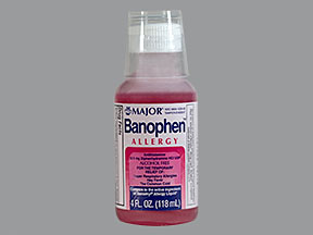 DIPHENHYDRAMINE (FORMERLY Banophen) 12.5mg/5ml Case of 36 Elixir U
