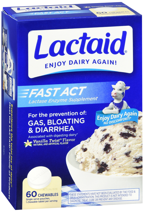 Lactaid Fast Acting Chewable 60 By J&J Consumer USA 
