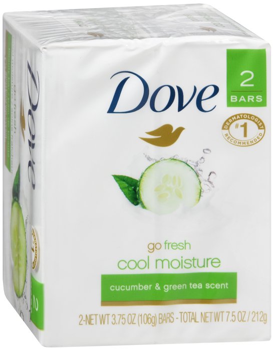Dove Bar Soap Go Fresh Cl Moist 2X4.25 Oz By Unilever HpcUSA