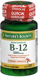 '.Natures Bounty Vitamin B-12 Lo.'