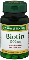 Nb Biotin 1 mg Tab 100 By Nature's Bounty