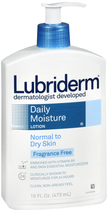 Lubriderm Lotion Dly Moist Unscented 16 Oz By J&J Consumer