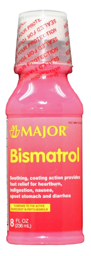Case of 24-Bismatrol 262Mg/15ml Sus 8 oz By Major Pharma Generic P