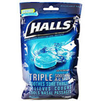 Halls Bag Ice Peppermint 30 Count By Mondelez Global LLC