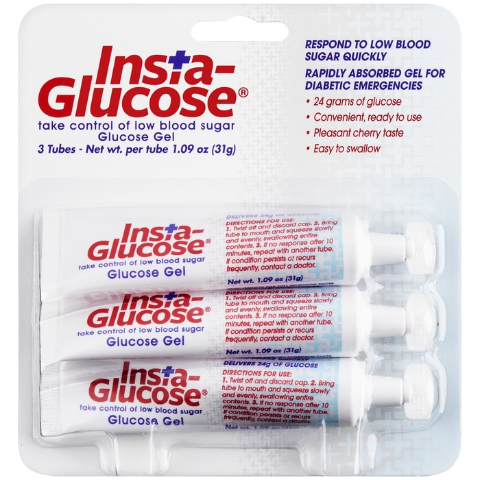 Insta-Glucose Gel 3X31 gm By Valeant North America USA 