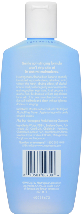 Neutrogena Toner Alcohol Free Liquid 8.5 oz By J&J Consumer USA 