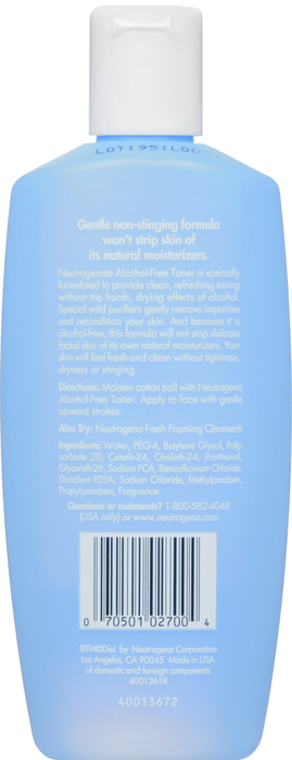 Neutrogena Toner Alcohol Free 8.5 Oz By J&J Consumer