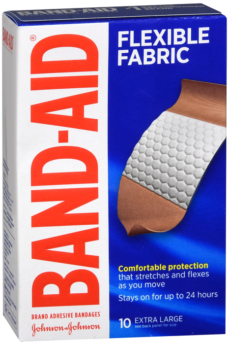 Band Aid Flexible Fabric Xl 10Ct