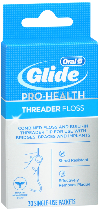 Glide Pro-Health Dental Threader Floss 30ct By Procter & Gamble 