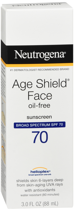 Neutrogena Age Shield Face SPF 70 Sunscreen Lotion 3oz By J&J Consumer