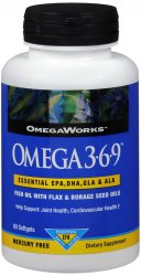 Omegaworks 3-6-9 Softgel 60Ct