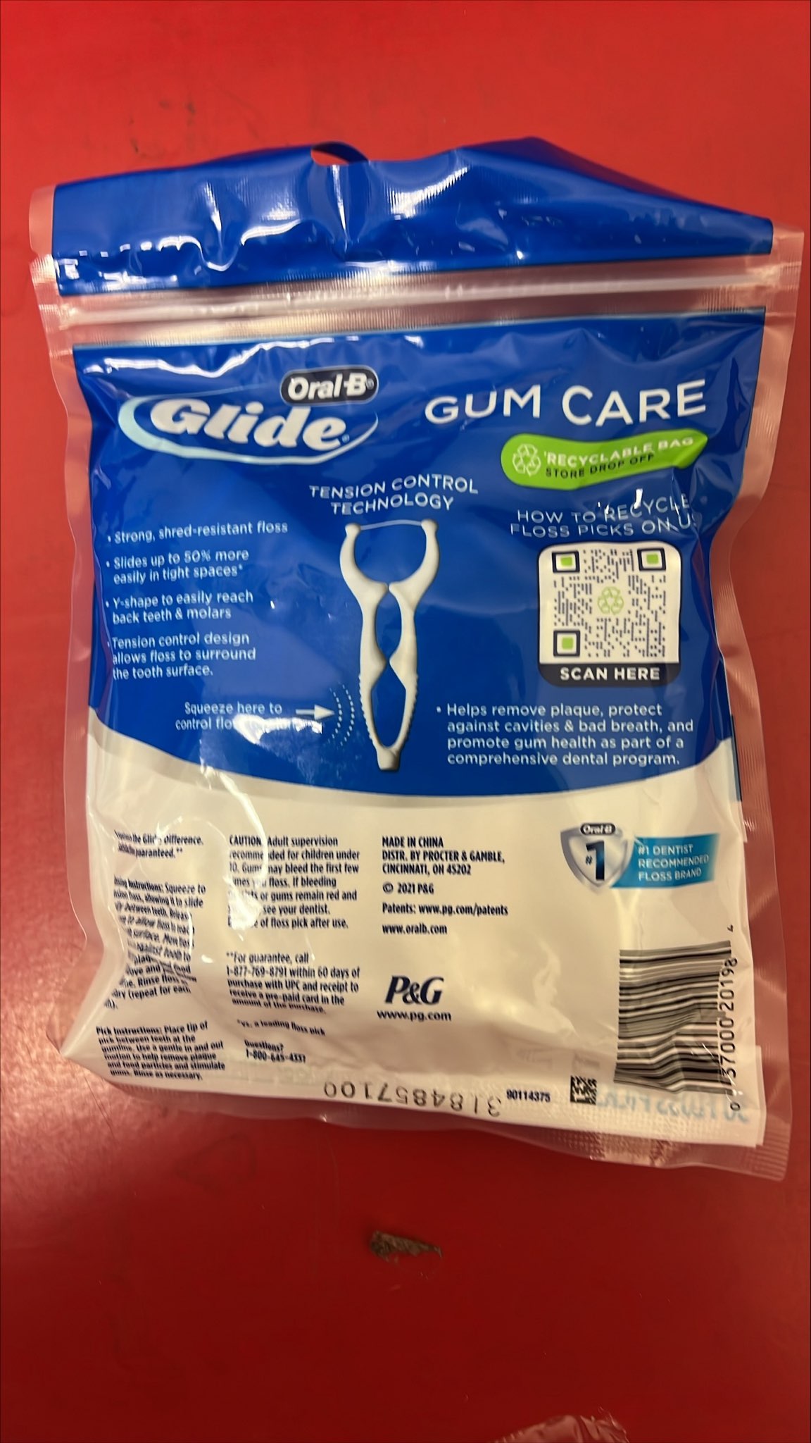 Case of 48-Glide Floss Pick 30 By Procter & Gamble Dist Co USA 