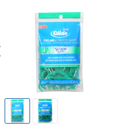 Pack of 12-Oral B Advantage Floss Mint Bag 75 By Procter & Gamble Dist Co USA 