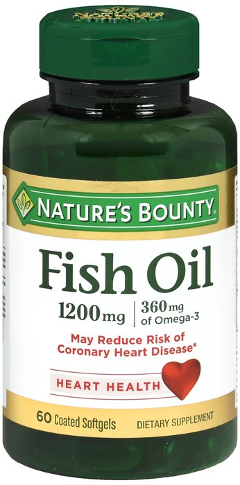 Fish Oil 1200mg EC Sgc 60 Count Nat Bounty