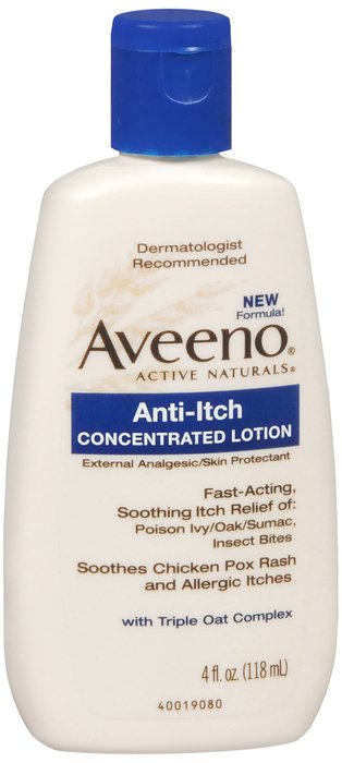 Case of 12-Aveeno Lotion Anti Itch Concentrated 4 Oz B
