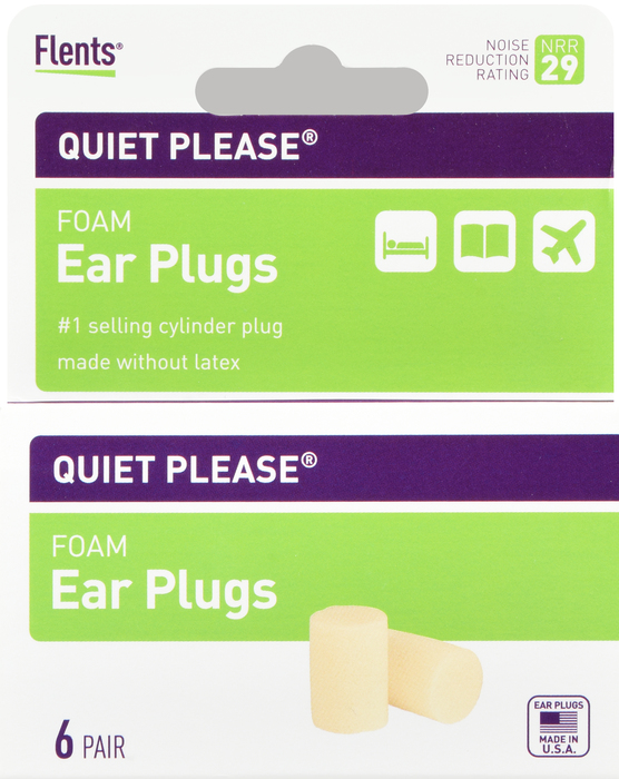 Flents Quiet! Please Ear Plugs Foam 6 count
