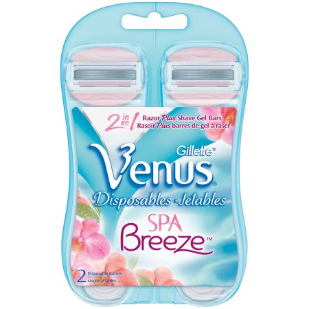 Gillette Venus Spa Breeze Disposables Razors 2-In-1 2Ct