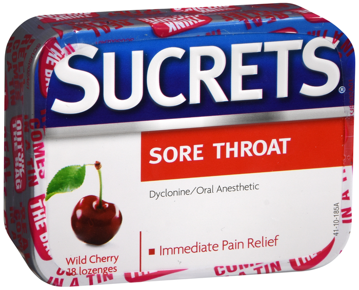 Sucrets Lozenge Box Cherry 18Ct by Medtech