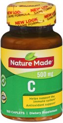 Case of 24-Nature Made Vit C 500 mg Tab 100 By Pharmavite Pharm Corp