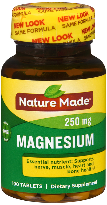 Case of 24-Magnesium Oxide 250mg Tab 100 Count Nature Made