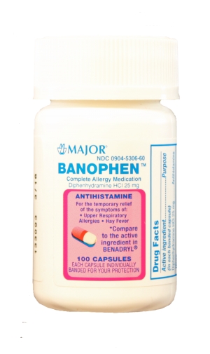 Diphenhydramine Gen Benadryl 25mg Capsule 100 Count By Major Pharm