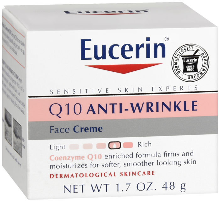 Eucerin Face Cream Q10 Sensitive Cream 1.7 oz By Beiersdorf/Consumer Prod USA 