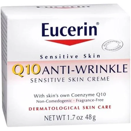 Eucerin Face Cream Q10 Sensitive 1.7 oz By Beiersdorf/Cons Prod 