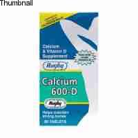 Calcium 600mg + D3 Tablet 60 Count Watson By Major Pharma/Rugby