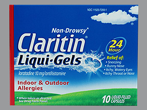 Case of 36-Claritin 10mg 24Hr Liquigel 10 Count By Bayer Corp/Cons 