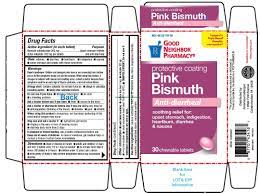 Case of 24-GNP Pink Bismuth Chewable Tablets 30ct Gen Pepto Bismol
