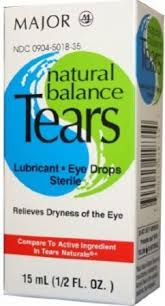 Natural Balance Tears Eye Drops Sterile Lubricant 15 ml By Major 