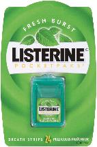 Listerine Freshburst Pocketpaks Breath Strips 24-Strip Pack 12 Pac