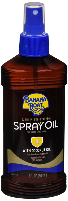 Banana Boat Dark Tan Spray Oil SPF Spray 8 oz By Edgewell Personal Care USA 