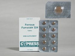 Ferrous Fumarate 324 mg Tab 100