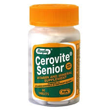 Cerovite Senior 60 Tabs By Rugby Generic Centrum Sr.