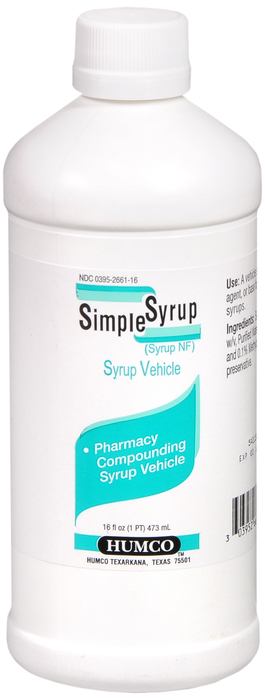 Pack of 12-Simple Syrup 16oz Humco Syrup 16 oz By Humco Holding Grp/GNP USA 