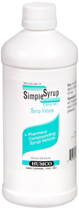 Simple Syrup 16oz Humco Syrup 16 oz By Humco Holding Grp/GNP USA 