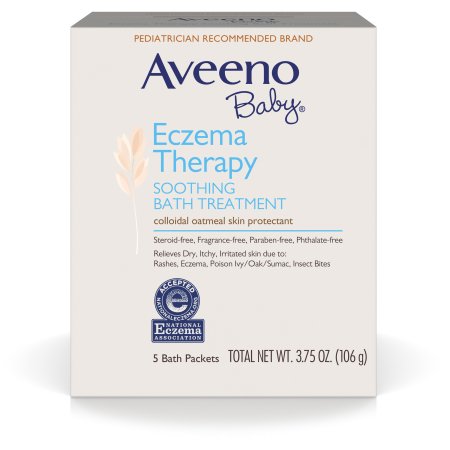Aveeno Baby Eczema Therapy Soothing Bath Treatment 5X3.75 oz By J&J Consumer USA 